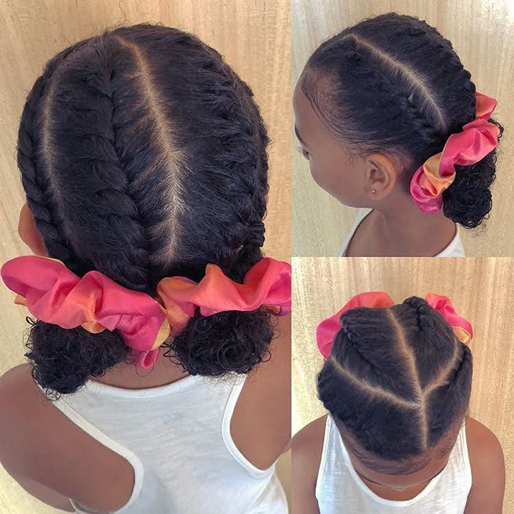 triple cornrow braids Black Girls Hairstyles for School