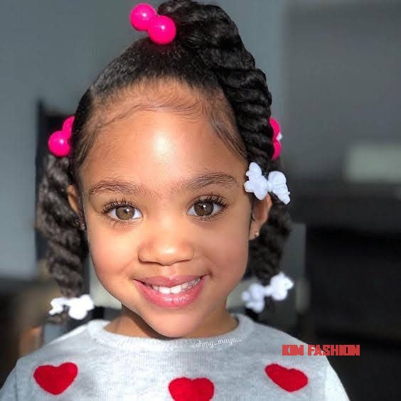 30 Easy Cute Hairstyles for School for Black Girls - kim-fashion