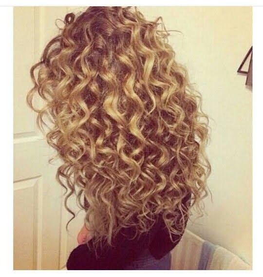 Curly hairstyle with Golden hair color perfect for Christmas 