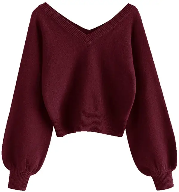 Loose Pullover Jumper Crop Sweater