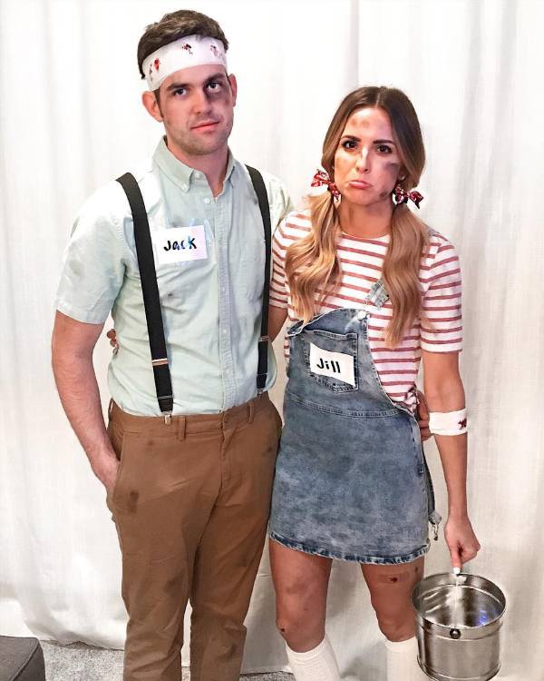Jack and Jill Couples Halloween Costumes Funny