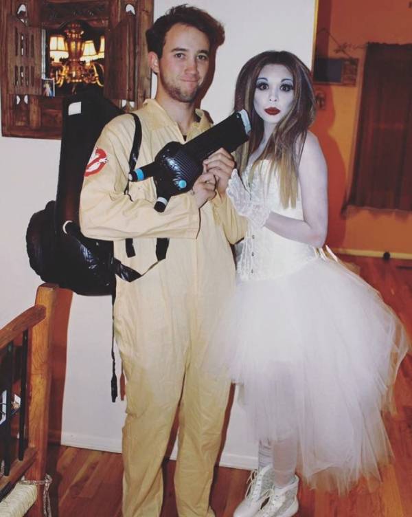 Ghost Busters Funny Halloween couples Costume