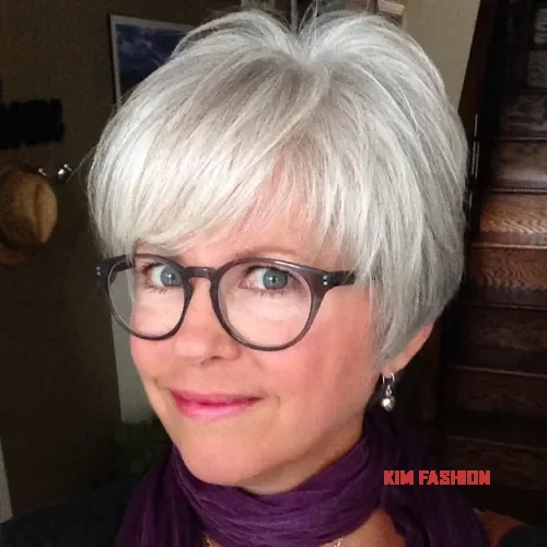 Short Hairstyles For Over 60 With Glasses